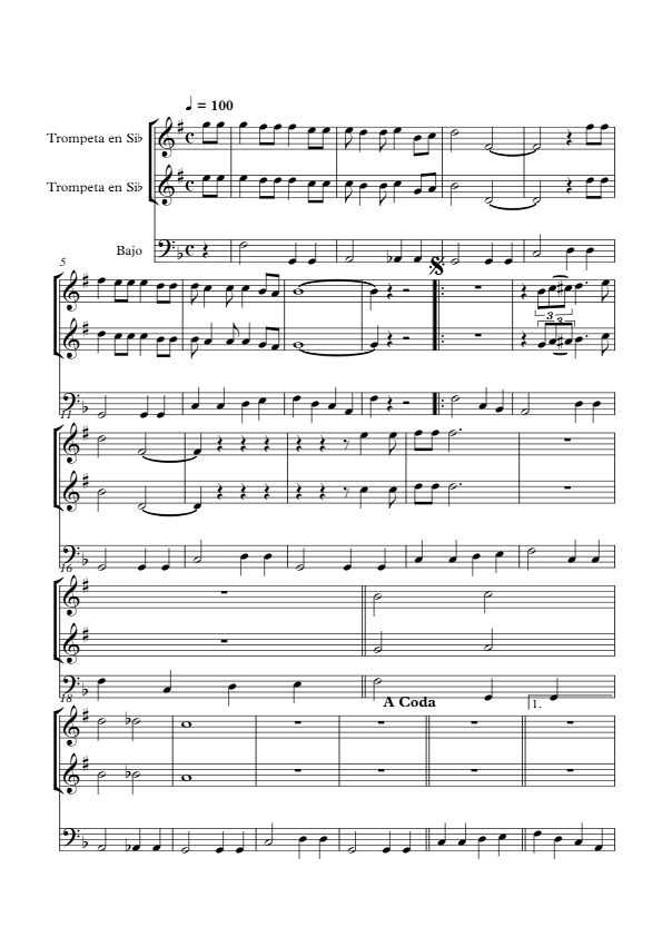 La imagen puede contener una previsualizacion de una partitura